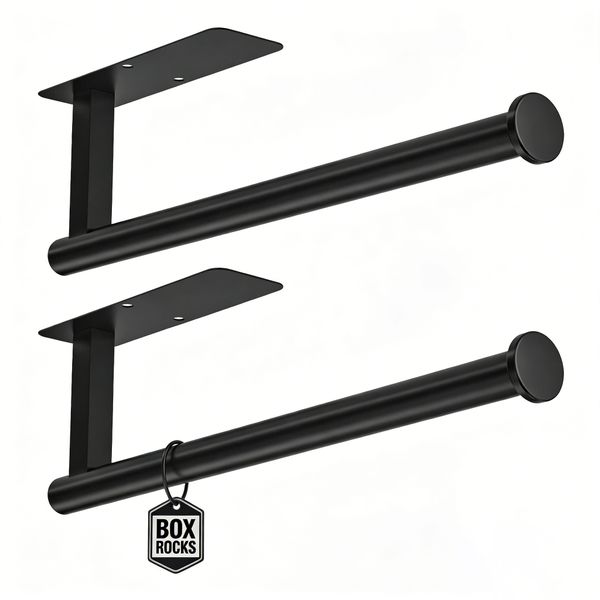 2 Piece Paper Towel Holder Under Cabinet Self Adhesive Paper Towel Holder