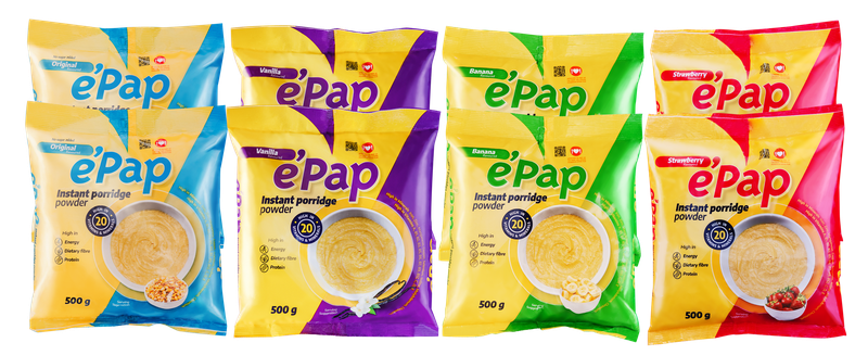 e'Pap Instant Porridge | Nutritious Instant Porridge | 4 Flavours | 8 Pack