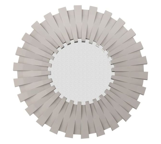 Sunburst Mirror - Grey (490 x 490mm)