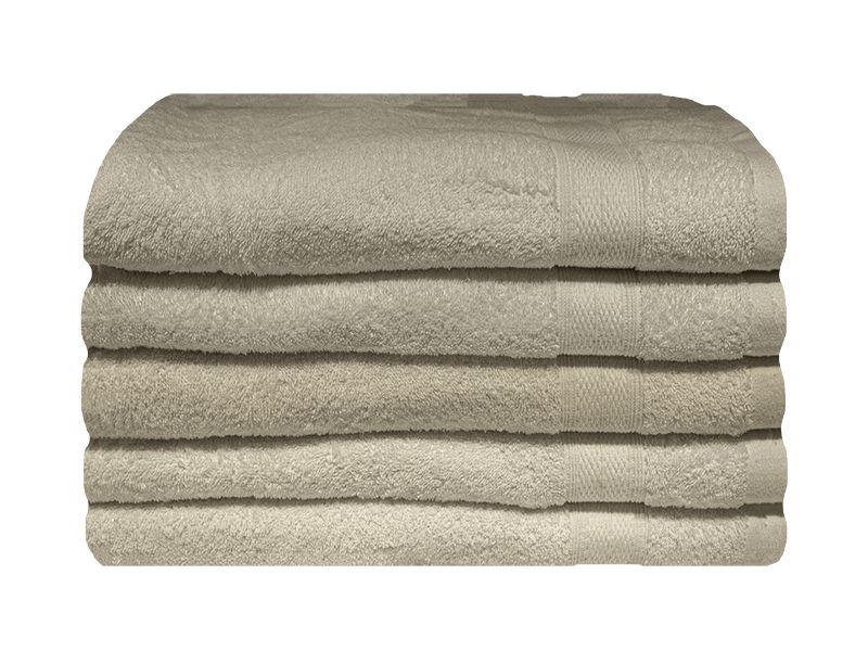 Plush 450GSM Bath Towel 070x130cm - 05 Pc Pack