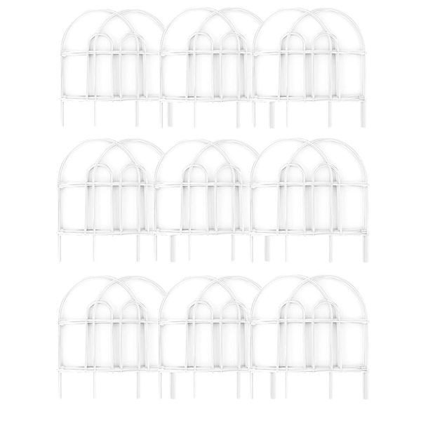Garden Fencing White Set Of 15