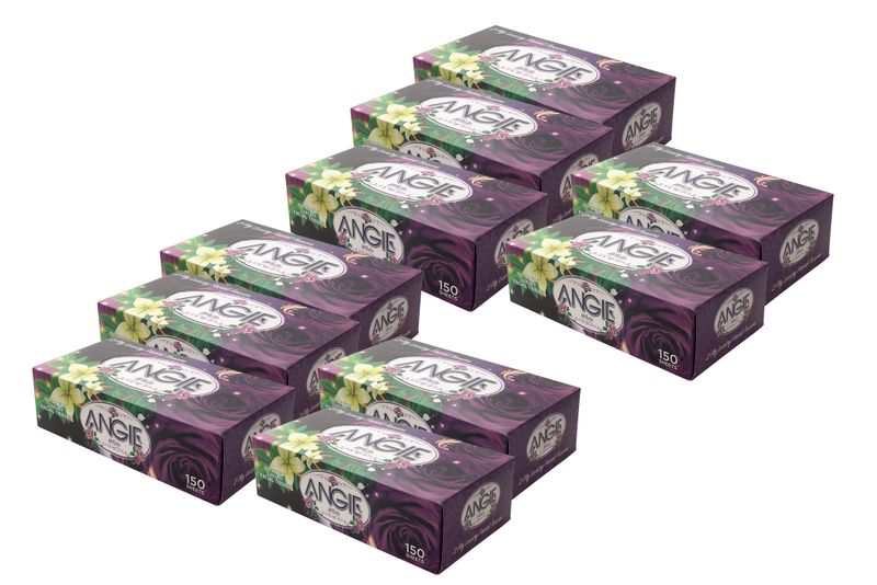 White Facial Tissues (2ply) Bundle - Purple (10 x 150's)