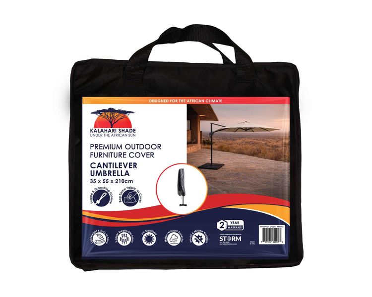 Kalahari Outdoor Large Umbrella Cover (Black)