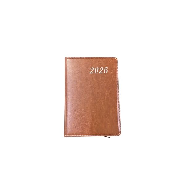 2026 PU Leather Diary - A5