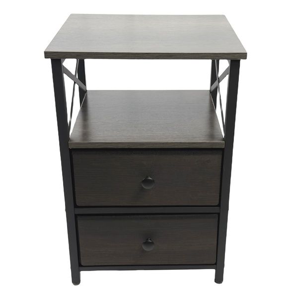 Nightstand 2-Drawer bedside table