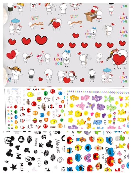 Nail Art Stickers - Self Adhesive Best of both Worlds