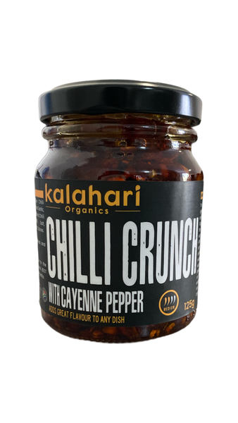 Kalahari Organics Cayenne Chilli Crunch Oil- 125g