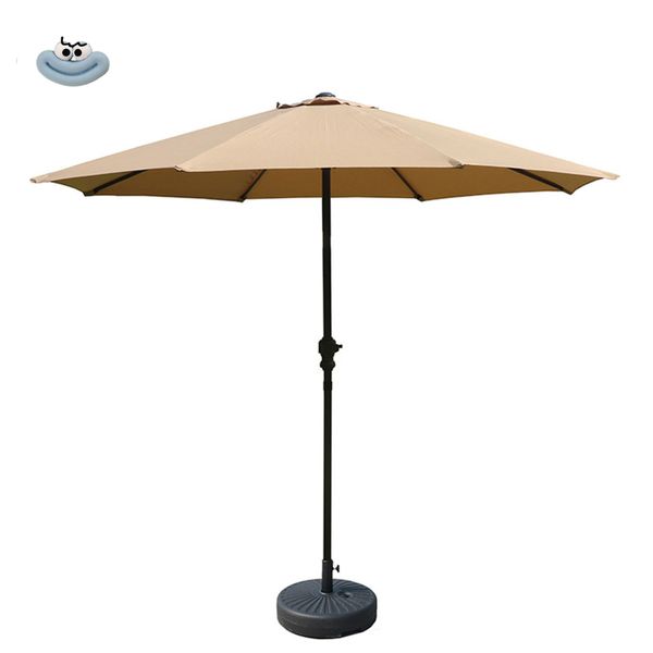 Patio Umbrella for Garden Beach Pool Sun Protection, Round Market Umbrella