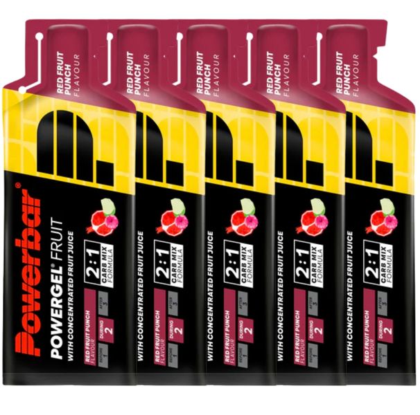 PowerBar PowerGel Fruit Red Fruit Punch 41gr (5 Pack)