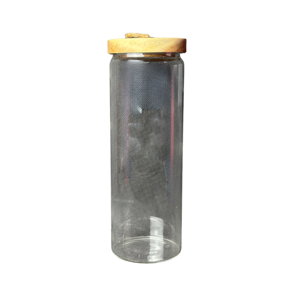 1300ml Acacia-Glass Jar