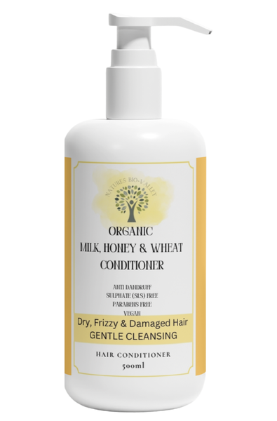 Natures Bio-Valley Milk, Honey &amp; Wheat Sulphate Free Conditioner - 500ml