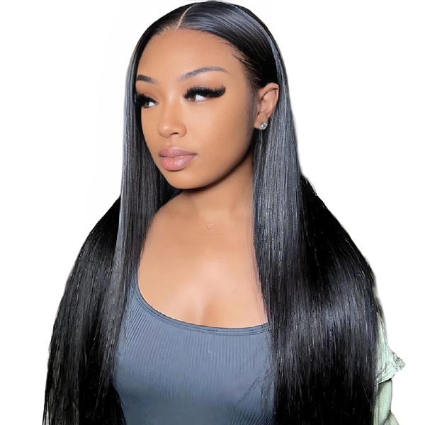 22" Wear &amp; Go Glueless Brazilian Hair -13x4 Straight Wig Bresilienne
