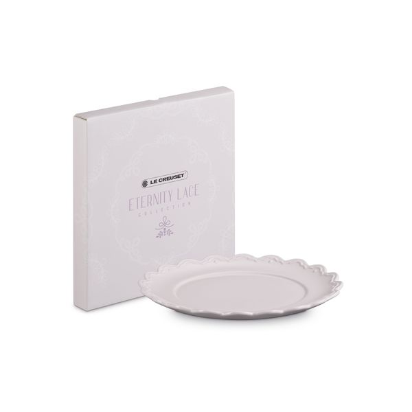 Le Creuset Stoneware Eternity Lace Plate Frill Relief - 27cm