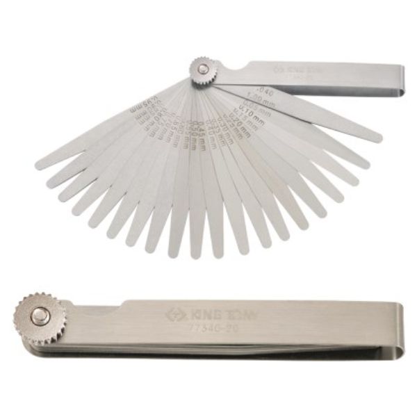 King Tony - Feeler Gauge Metric 0.05-1.00Mm 20 Blade - 3 Pack