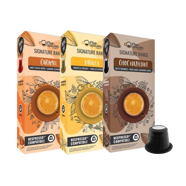 Flavoured Coffee Capsules Selection Nespresso compatible - 30