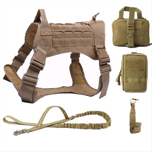 Large Dog Collar Harness And Leash Set Pet Training Vest L