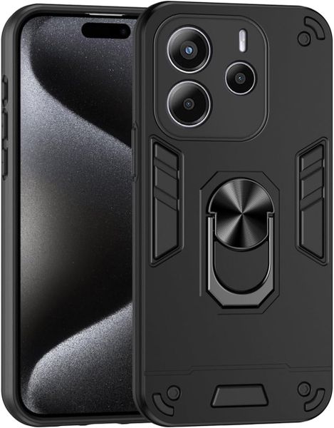 360 Ring Stand Hard Phone Case Compatible With Redmi Note 14 Pro+ Plus