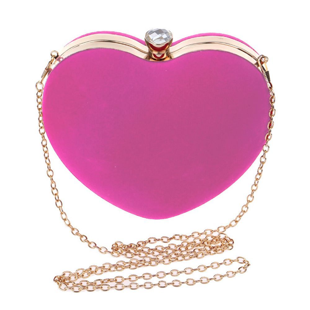 Heart Shaped Purse Wedding Evening Party Handbag-Pink | Buy Online in South  Africa 