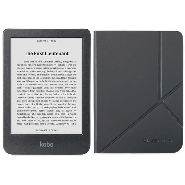 Kobo Clara BW 6" eReader With Original Kobo SleepCover - Black