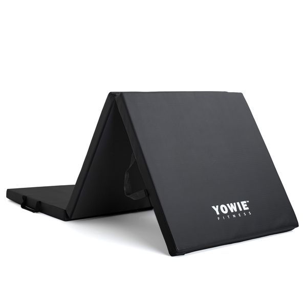 Yowie - Thick Folding Gym and Exercise Mat - 5cm Thick - Black