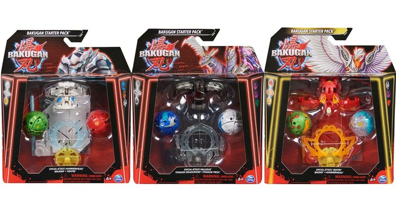 Bakugan Season 6 Starter Pack - 3 Pack Bundle
