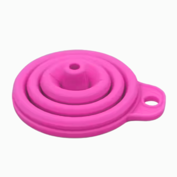 Pink Mini Collapsible Silicone Funnel
