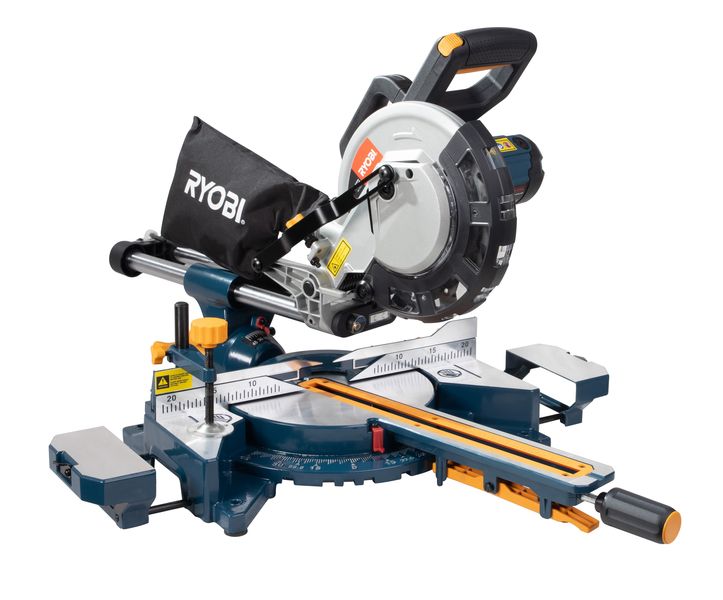 Ryobi - 210mm 1700W Sliding Compound Mitre Saw with Laser Light