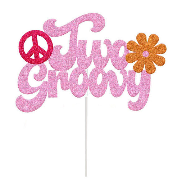 Two Groovy Cake Topper