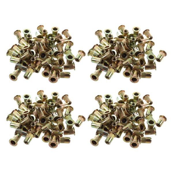 50 Pcs Cabeza Plana Rivet Nut De Instrumentos Muebles Decoracion (M4)