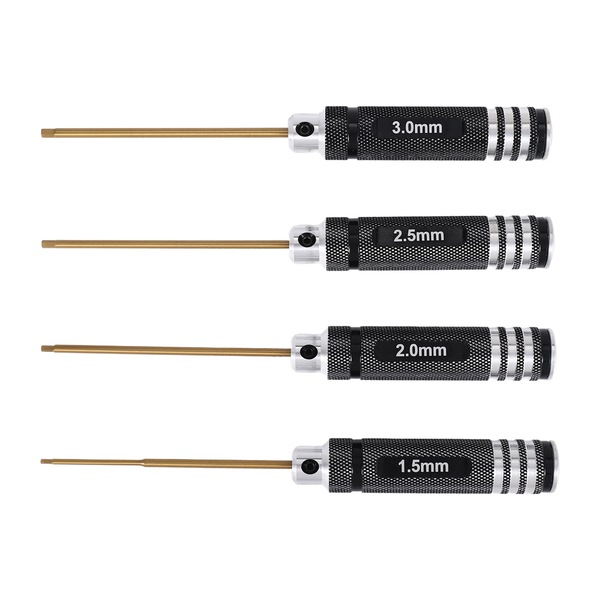 4 Pcs 1.5/2.0/2.5/3.0Mm Hex Screwdriver Set Compatible with None