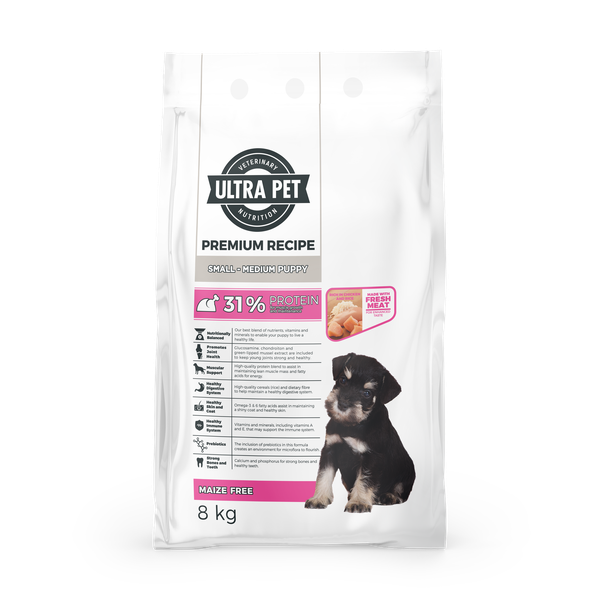 Ultra Pet - Premium Small And Medium Puppy Food Chiken 8kg