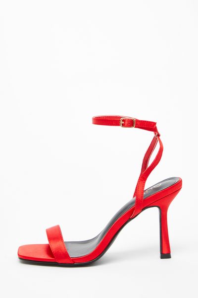 Quiz - Women Red Barely There Heels