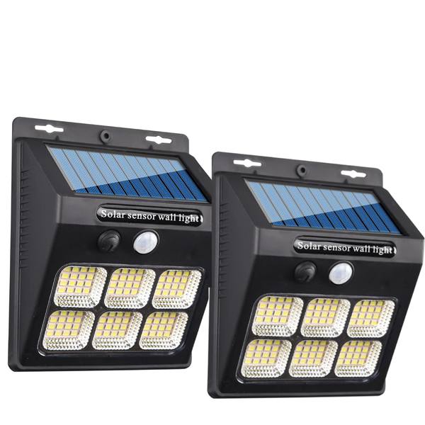 2 Pack Solar Outdoor Lights with Motion Sensor for Security