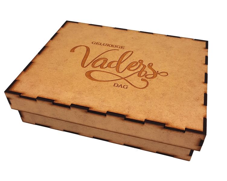 Fathers Day Gift Box Vadersdag Everything Laser Wooden box