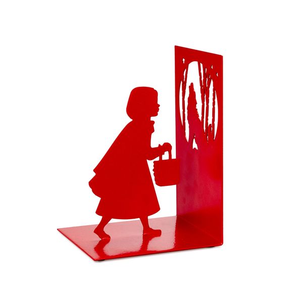 Bookend - Little Red Riding Hood- Red - Metal