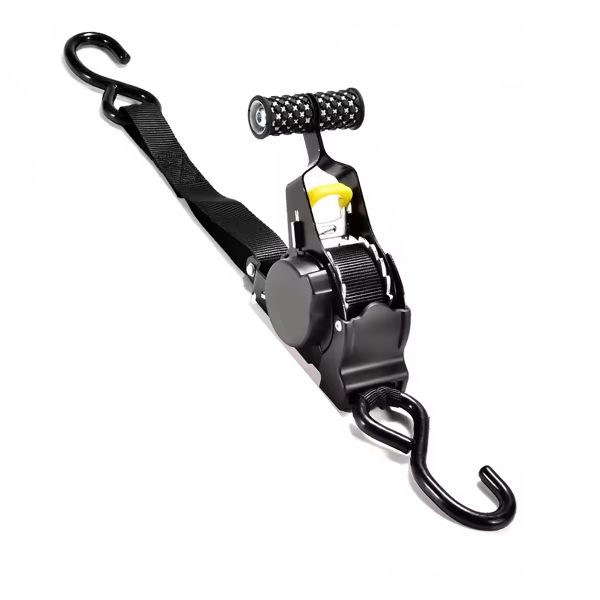 Ratchet Tie Down Strap Auto Retractable Ratchet Strap for Motorcycle Boat