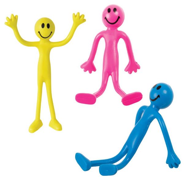 Bulk Pack x 9 Novelty Bendy Smiley