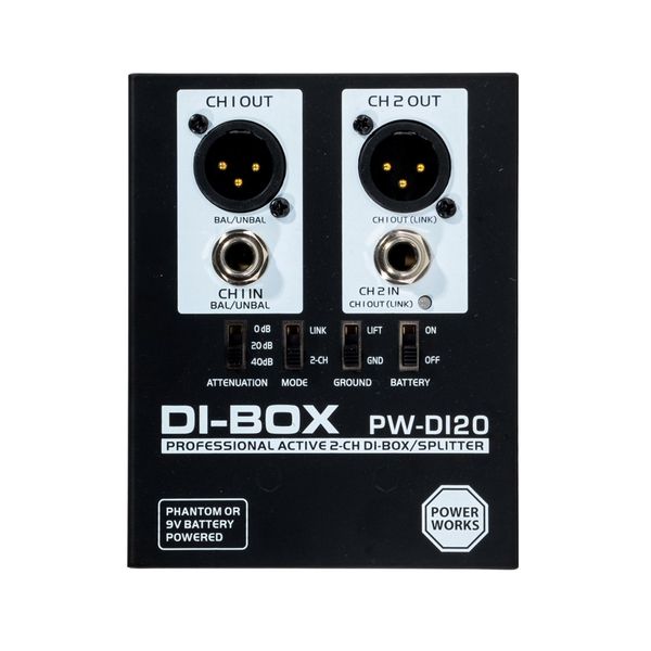 Powerworks PW-DI-20 PROFESSIONAL DI BOX