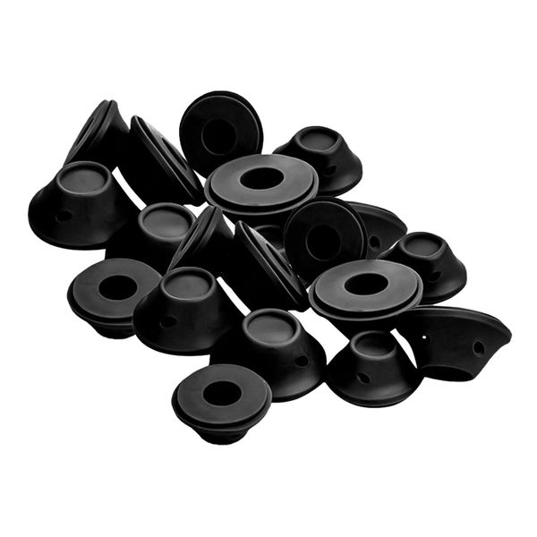 Soft Rubber Heatless Silicone Hair Curlers -10 (S) and 10 (L)
