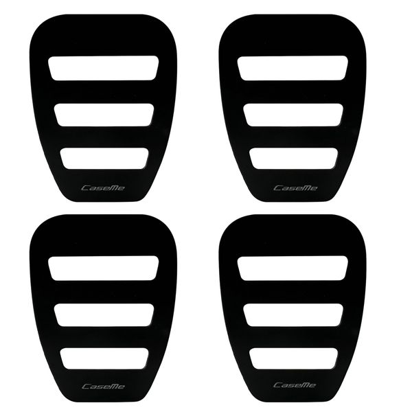 Caseme Pocket Square Holder Insert for Suit Keeps Shape Black 4Pack