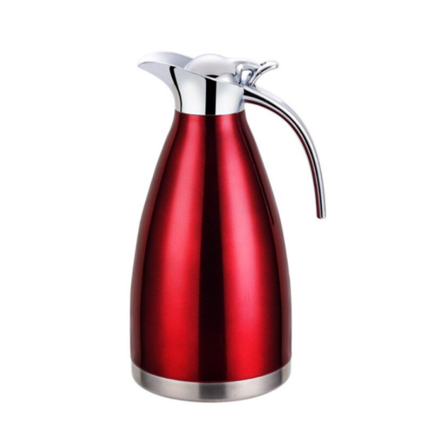 Stainless Steel 2Litre Thermal Vacuum Flask - Red