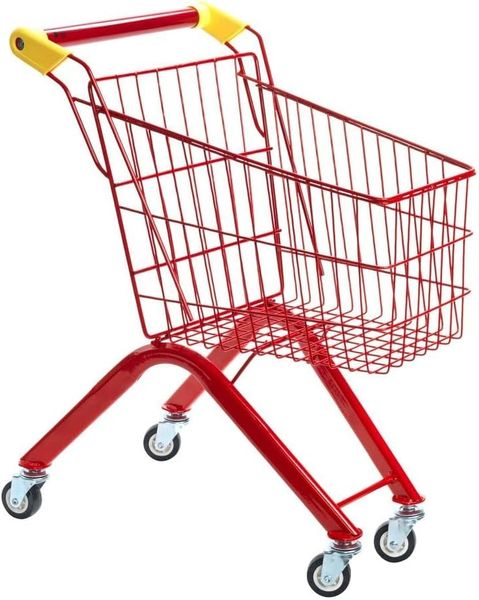 ZYS - Kids Play Shopping Cart Metal Trolley