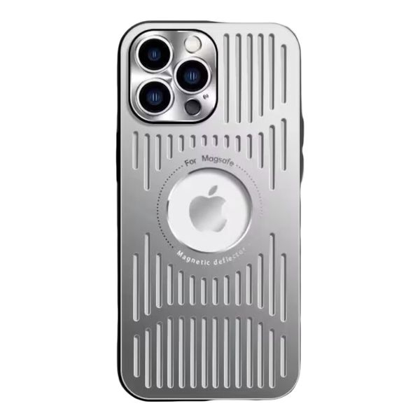 Metal Hollow Heat Dissipation Mobile Case Compatible With iPhone 15 Promax