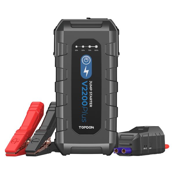 Topdon V2200 PLUS - Jump Starter with Built in Battery Tester