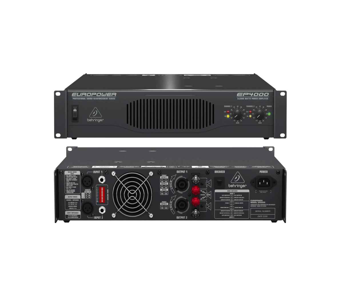Behringer EP4000 Power Amp | Shop Today. Get it Tomorrow