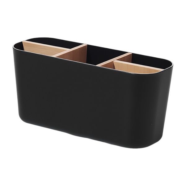 5-Compartment Desktop Organizer - Black