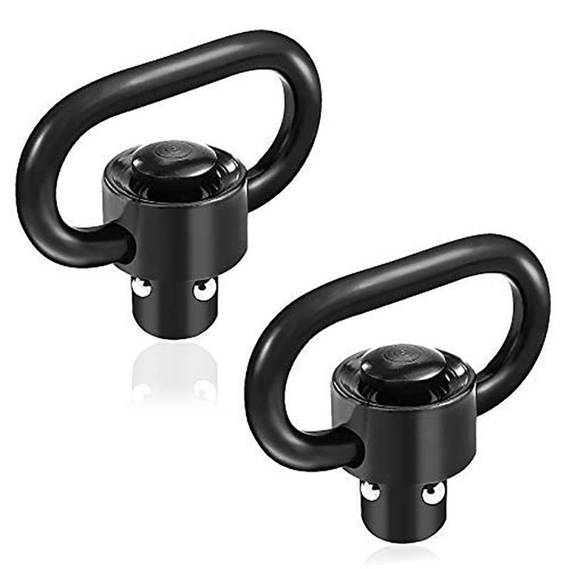 Sport Hunting Quick Detach Push Button Swivel Mount Adapters Buckle 2 Set