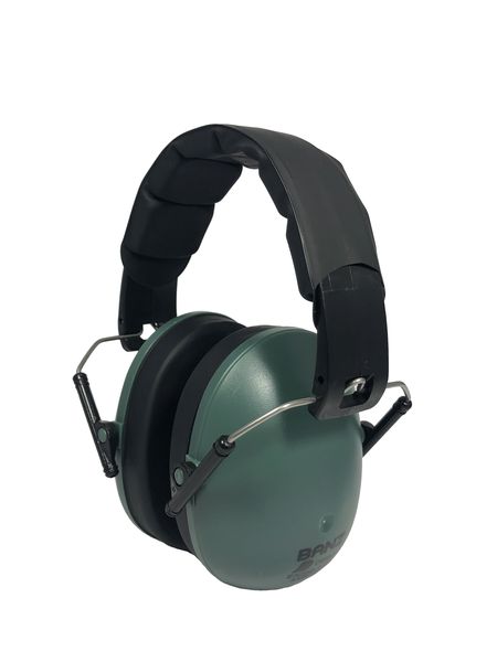 Banz Kidz Earmuffs - for Ages 3 -10 yrs + Dark Green