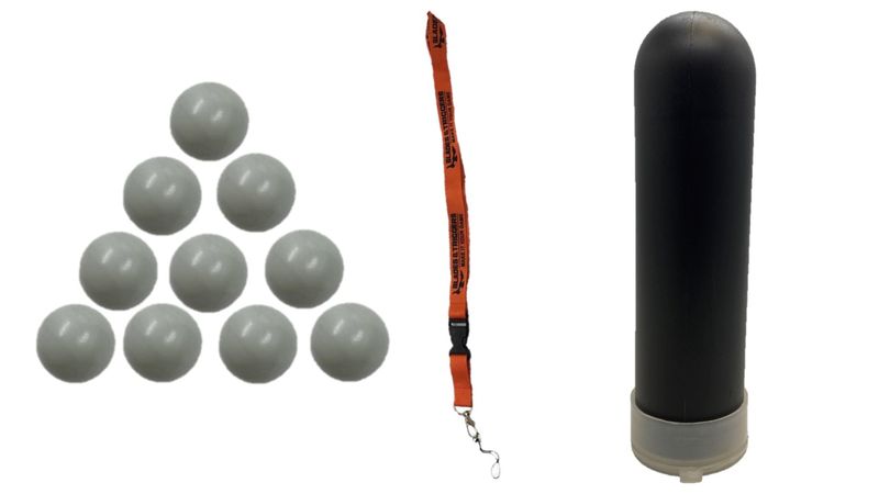 100 Round Self Defense Paintball Combo - Black