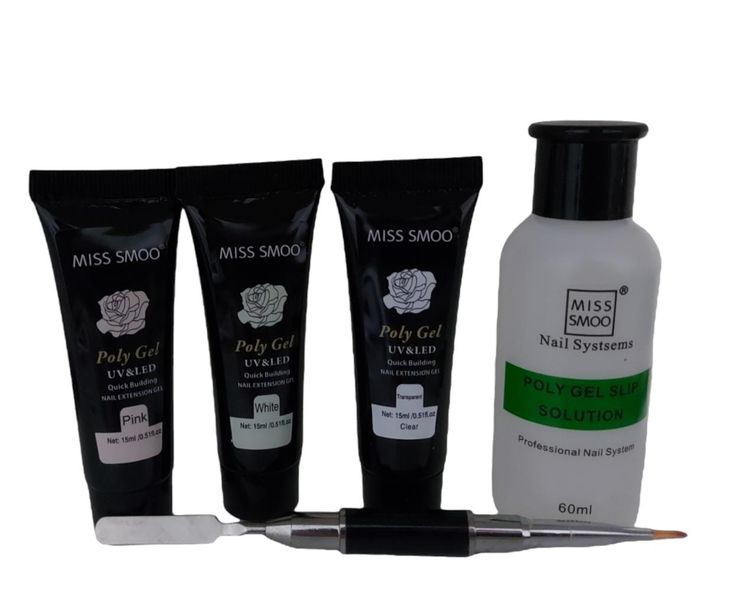 Miss Smoo- Soak-Off UV &amp; LED Poly Gel Nail Kit